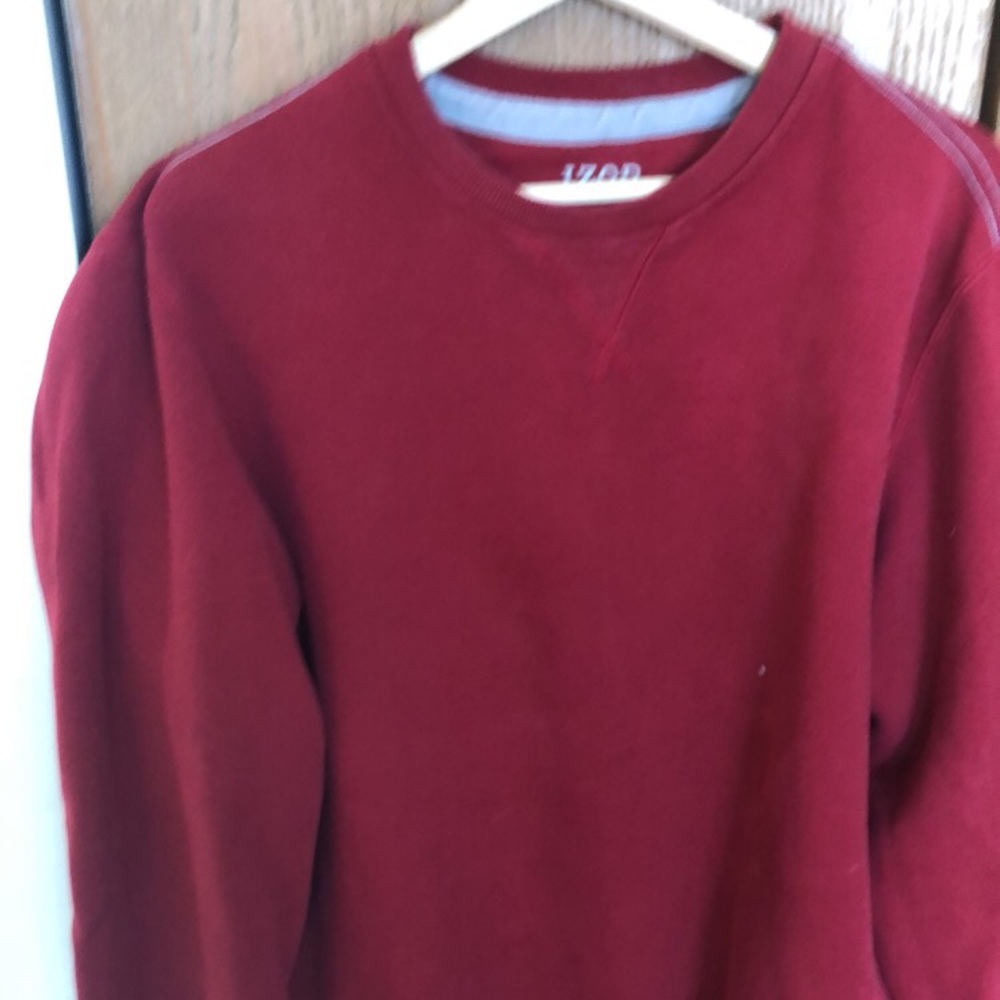 Izod Red Pullover Lg